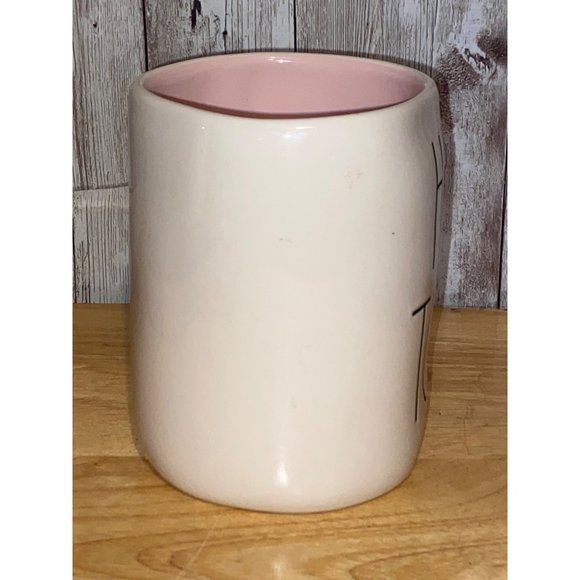 Rae Dunn By Magenta Ceramic HOP TO IT Pink Interior Coffee Tea Mug Cup Easter - Picture 4 of 7